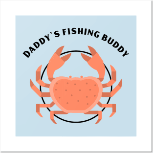 Daddy's fishing buddy-Father's day Posters and Art